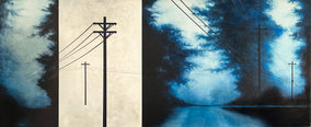 Original art for sale at UGallery.com | Connection by Candice Eisenfeld | $4,800 | acrylic painting | 24' h x 48' w