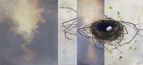 Original art for sale at UGallery.com | Gravitational Embrace by Candice Eisenfeld | $4,800 | acrylic painting | 24' h x 52' w