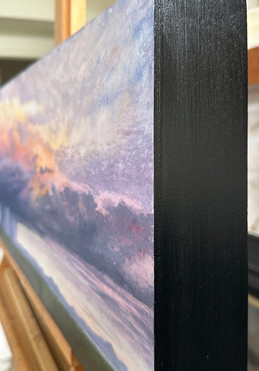 Sunset Monsoon by Candice Eisenfeld |  Side View of Artwork 