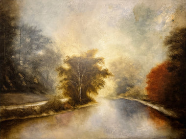 acrylic painting by Candice Eisenfeld titled View from the Bridge