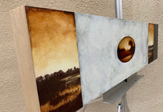 Original art for sale at UGallery.com | Graceland by Candice Eisenfeld | $2,300 | mixed media artwork | 12' h x 48' w | thumbnail 2