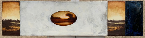 Original art for sale at UGallery.com | Graceland by Candice Eisenfeld | $2,300 | mixed media artwork | 12' h x 48' w | thumbnail 3