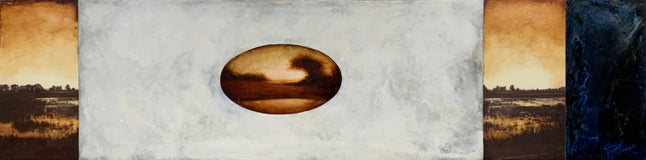 Original art for sale at UGallery.com | Graceland by Candice Eisenfeld | $2,300 | mixed media artwork | 12' h x 48' w | thumbnail 1