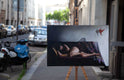 Original art for sale at UGallery.com | Woman with Cardinal by John Kelly | $2,700 | oil painting | 21' h x 32' w | thumbnail 3