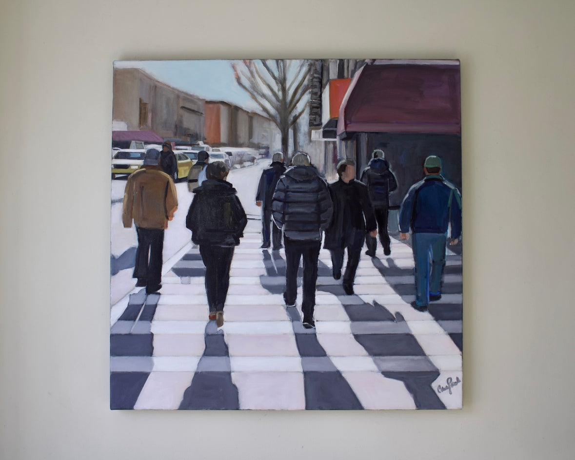 A Cold Day in the City by Carey Parks |  Context View of Artwork 