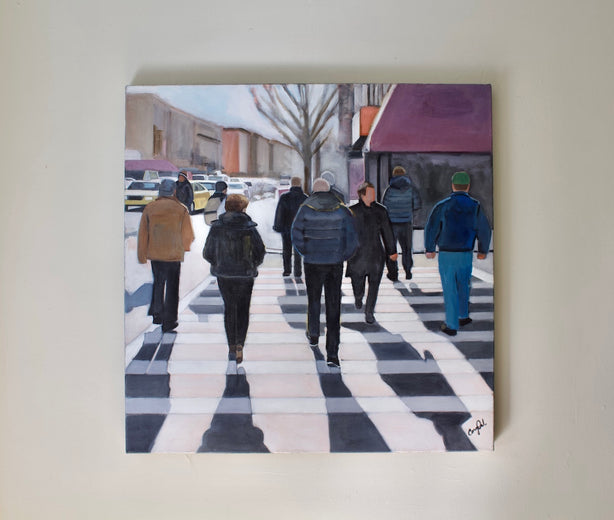 A Cold Day in the City by Carey Parks |  Context View of Artwork 