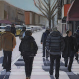 Original art for sale at UGallery.com | A Cold Day in the City by Carey Parks | $2,500 | acrylic painting | 36' h x 36' w | thumbnail 4