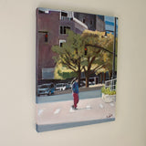 Original art for sale at UGallery.com | A Fall Morning by Carey Parks | $875 | acrylic painting | 28' h x 22' w | thumbnail 2