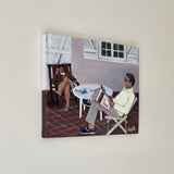 Original art for sale at UGallery.com | After Lunch by Carey Parks | $625 | acrylic painting | 11' h x 14' w | thumbnail 2