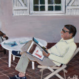Original art for sale at UGallery.com | After Lunch by Carey Parks | $625 | acrylic painting | 11' h x 14' w | thumbnail 4