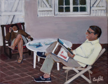 acrylic painting by Carey Parks titled After Lunch