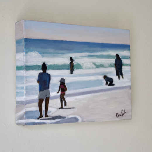 Beach Day by Carey Parks |  Side View of Artwork 