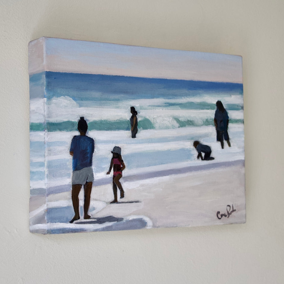 Beach Day by Carey Parks |  Side View of Artwork 