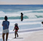 Original art for sale at UGallery.com | Beach Day by Carey Parks | $625 | acrylic painting | 9' h x 12' w | thumbnail 4