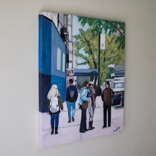 City Conversation by Carey Parks |  Side View of Artwork 