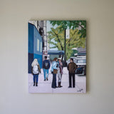 Original art for sale at UGallery.com | City Conversation by Carey Parks | $875 | acrylic painting | 30' h x 24' w | thumbnail 3