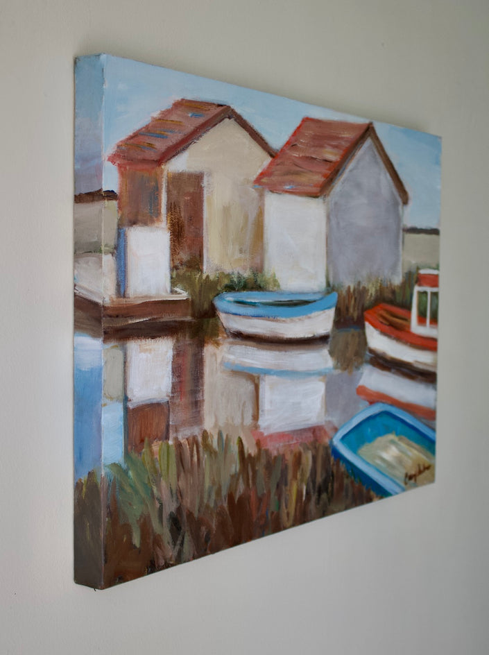 L’ile d’oléron by Carey Parks |  Side View of Artwork 