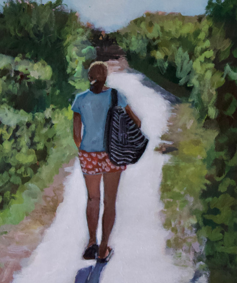 Nature Walk by Carey Parks |  Closeup View of Artwork 