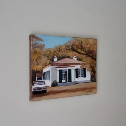 On the Island by Carey Parks |  Side View of Artwork 