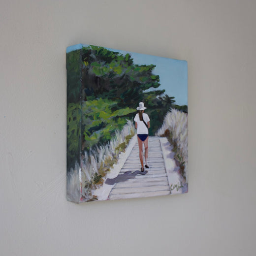 Plage de la Remigeasse by Carey Parks |  Side View of Artwork 