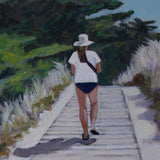 Original art for sale at UGallery.com | Plage de la Remigeasse by Carey Parks | $575 | acrylic painting | 10' h x 10' w | thumbnail 4