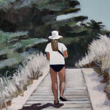 Original art for sale at UGallery.com | Plage de la Remigeasse by Carey Parks | $575 | acrylic painting | 10' h x 10' w | thumbnail 4