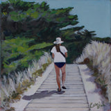 Original art for sale at UGallery.com | Plage de la Remigeasse by Carey Parks | $575 | acrylic painting | 10' h x 10' w | thumbnail 1