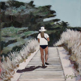 Original art for sale at UGallery.com | Plage de la Remigeasse by Carey Parks | $575 | acrylic painting | 10' h x 10' w | thumbnail 1