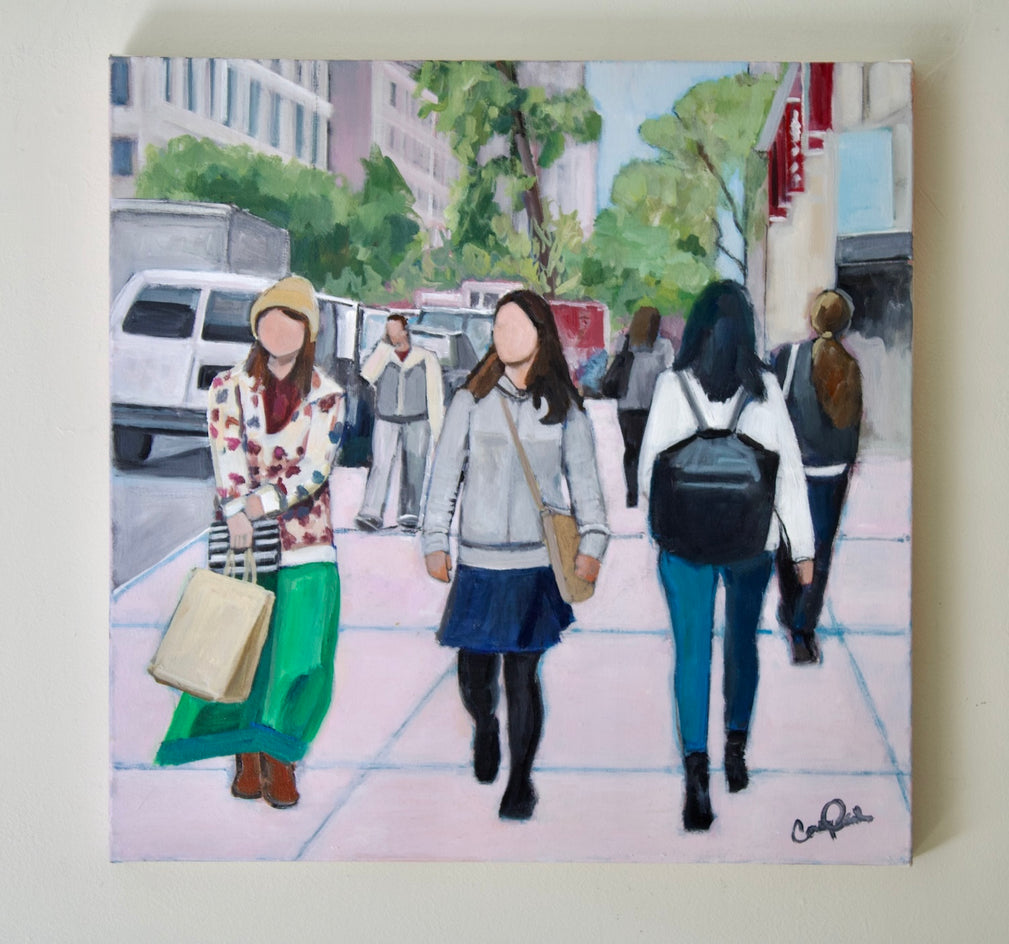 Springtime in the City by Carey Parks |  Context View of Artwork 