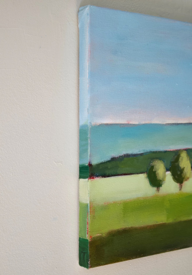 Summer in Vermont by Carey Parks |  Side View of Artwork 