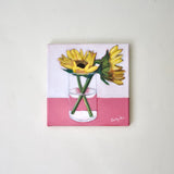 Original art for sale at UGallery.com | Sunflowers by Carey Parks | $475 | acrylic painting | 10' h x 10' w | thumbnail 3
