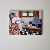 Original art for sale at UGallery.com | Tea Time by Carey Parks | $625 | acrylic painting | 12' h x 16' w | thumbnail 3
