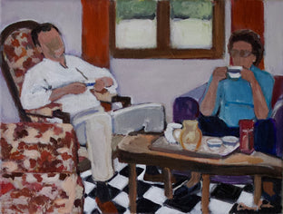 Tea Time by Carey Parks |   Closeup View of Artwork 