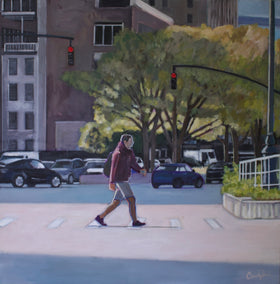 acrylic painting by Carey Parks titled The West Side