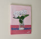 Original art for sale at UGallery.com | Two White Flowers by Carey Parks | $575 | acrylic painting | 14' h x 11' w | thumbnail 2