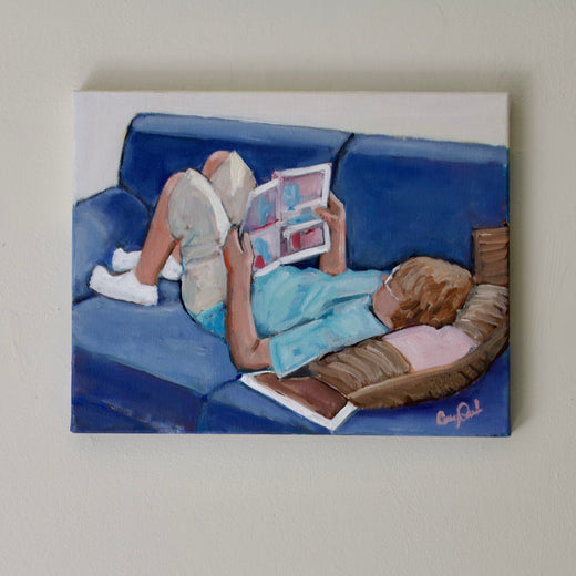 Vacation Reading by Carey Parks |  Context View of Artwork 