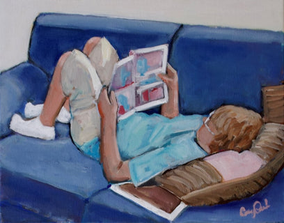 Vacation Reading by Carey Parks | Artwork Main Image