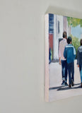 Original art for sale at UGallery.com | Walking in Brooklyn by Carey Parks | $575 | acrylic painting | 14' h x 11' w | thumbnail 2