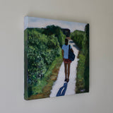 Original art for sale at UGallery.com | Walking in Nature by Carey Parks | $700 | acrylic painting | 16' h x 16' w | thumbnail 2
