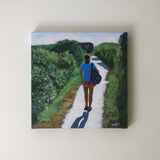 Original art for sale at UGallery.com | Walking in Nature by Carey Parks | $700 | acrylic painting | 16' h x 16' w | thumbnail 3