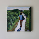 Original art for sale at UGallery.com | Walking in Nature by Carey Parks | $700 | acrylic painting | 16' h x 16' w | thumbnail 3