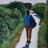 Original art for sale at UGallery.com | Walking in Nature by Carey Parks | $700 | acrylic painting | 16' h x 16' w | thumbnail 4