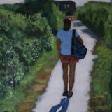 Original art for sale at UGallery.com | Walking in Nature by Carey Parks | $700 | acrylic painting | 16' h x 16' w | thumbnail 4
