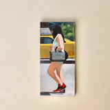 Original art for sale at UGallery.com | Walking in Soho by Carey Parks | $875 | acrylic painting | 30' h x 14' w | thumbnail 3