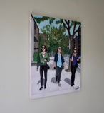 Original art for sale at UGallery.com | Walking in the East Village by Carey Parks | $700 | acrylic painting | 20' h x 16' w | thumbnail 2