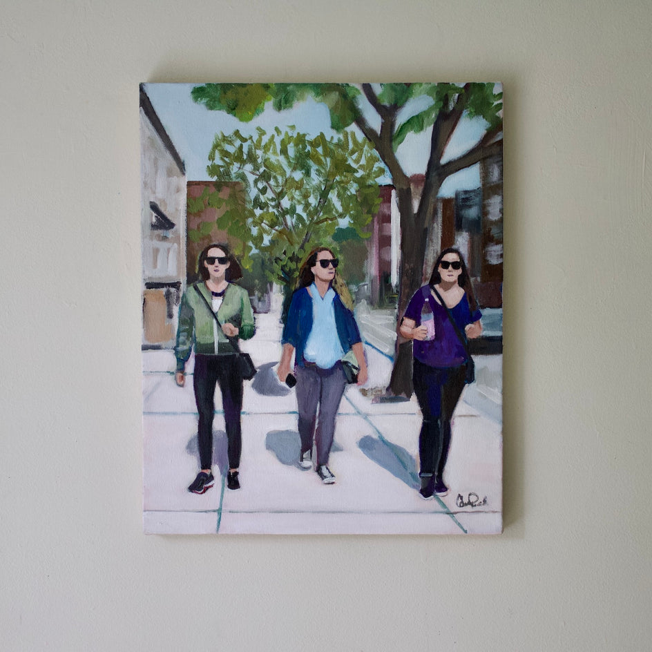 Walking in the East Village by Carey Parks |  Context View of Artwork 