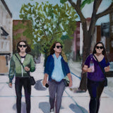 Original art for sale at UGallery.com | Walking in the East Village by Carey Parks | $700 | acrylic painting | 20' h x 16' w | thumbnail 4
