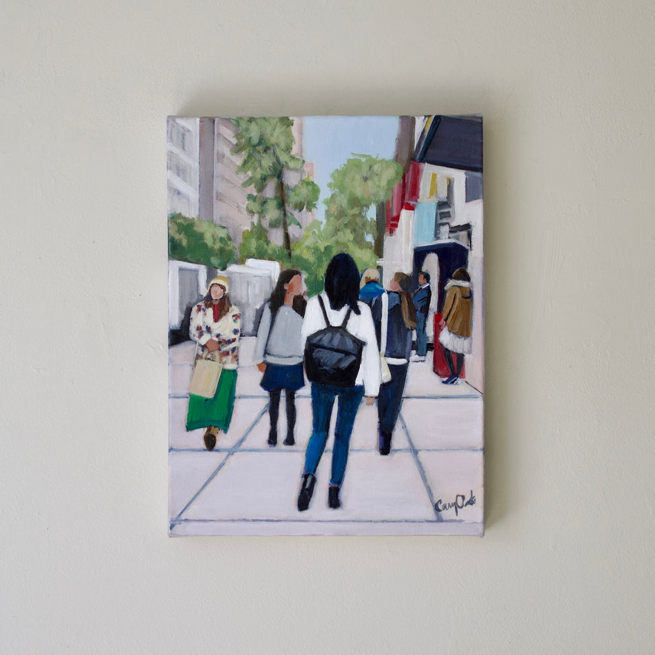 Walking in the West Village by Carey Parks |  Context View of Artwork 