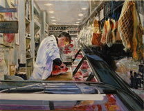 Original art for sale at UGallery.com | Carne Tagliata by Onelio Marrero | $1,150 | oil painting | 18' h x 24' w | thumbnail 1