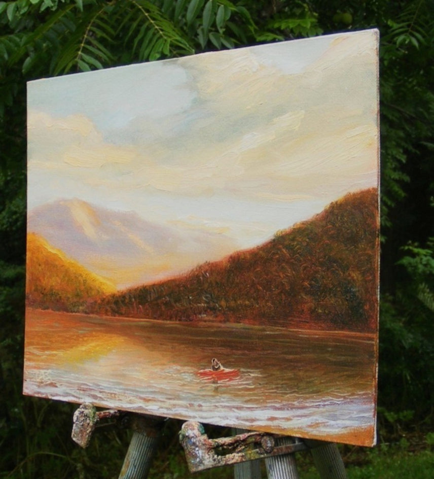 Going Places by Carolyn Steward |  Side View of Artwork 